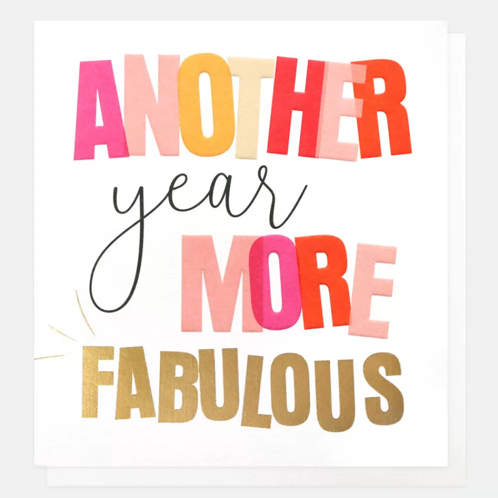 Another Year More Fabulous Birthday Card>Caroline Gardner Outlet