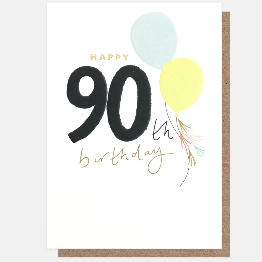 Balloon 90th Birthday Card>Caroline Gardner Best