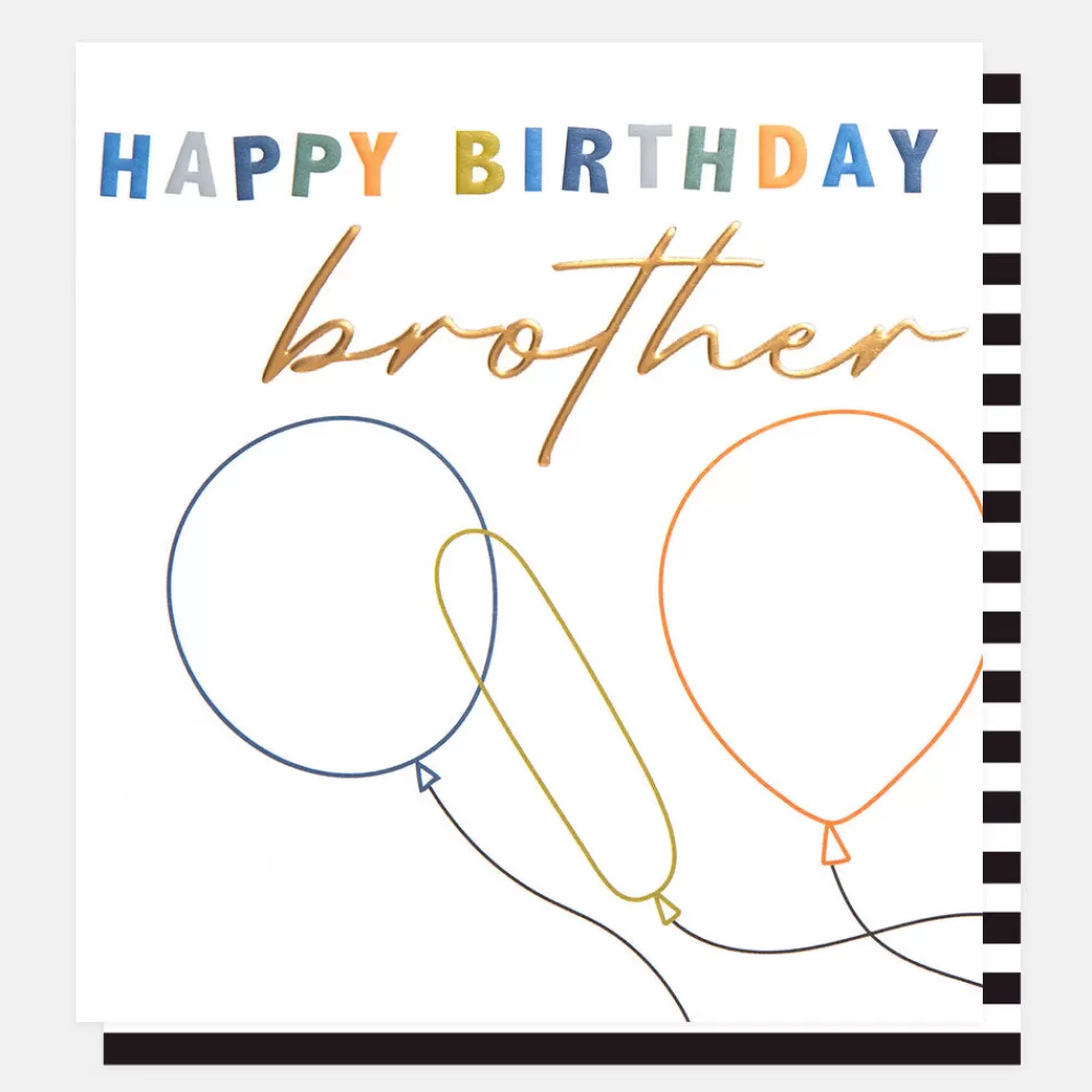 Balloons Birthday Card For Brother>Caroline Gardner Store