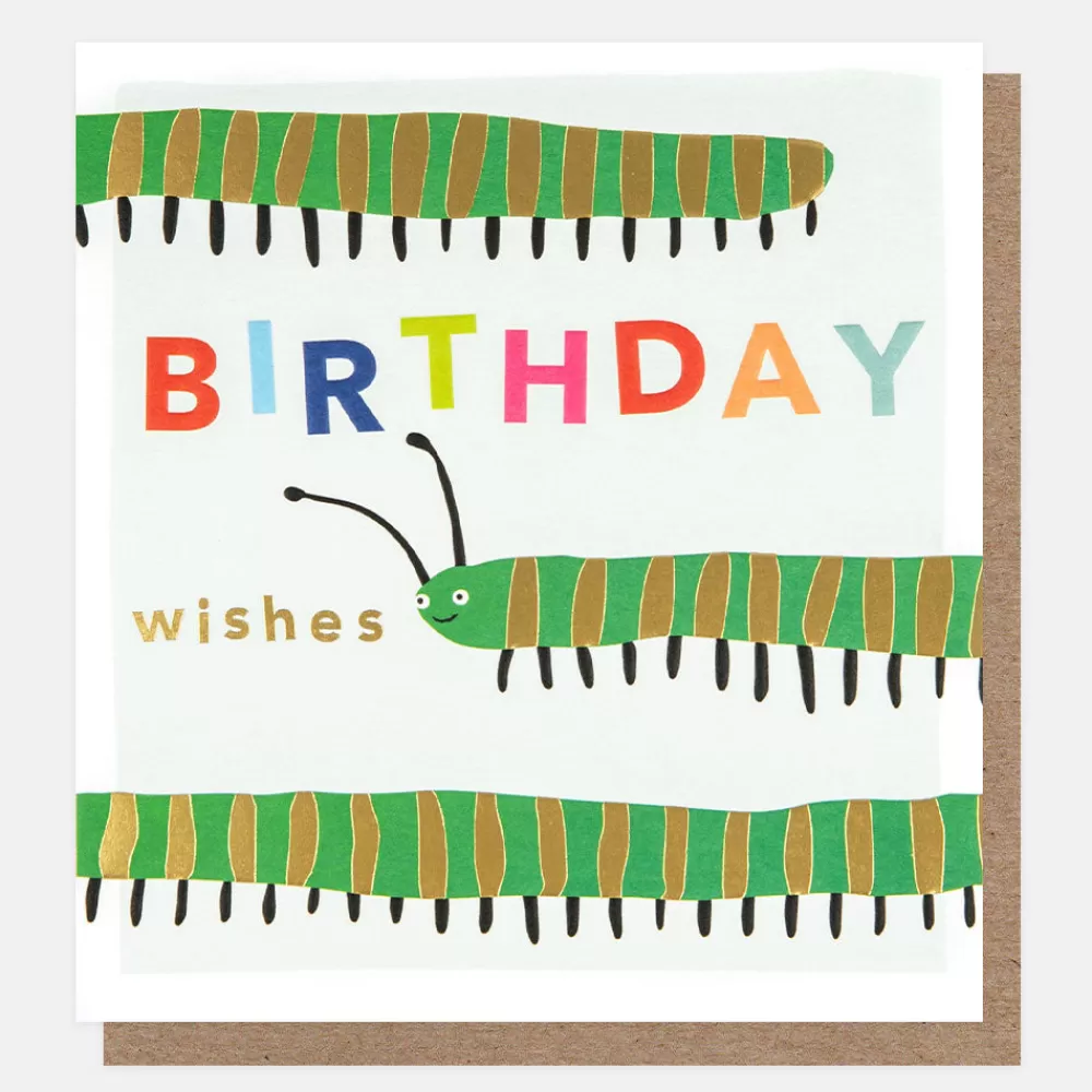 Birthday Wishes Centipede Birthday Card>Caroline Gardner Clearance