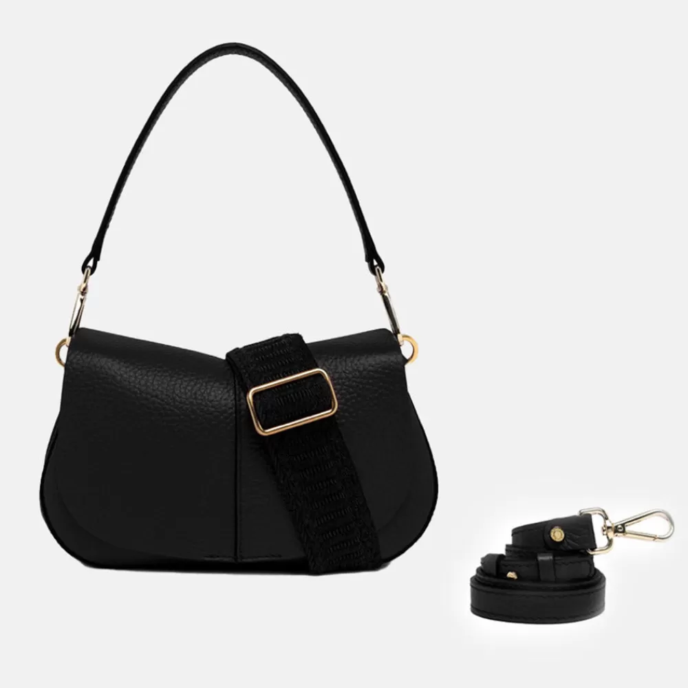 Black Leather Helena Baguette Bag>Caroline Gardner Hot