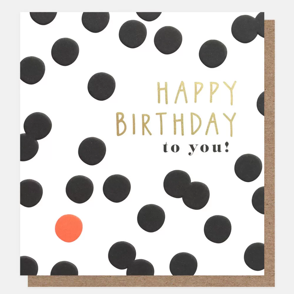 Black Spot Birthday Card>Caroline Gardner Shop