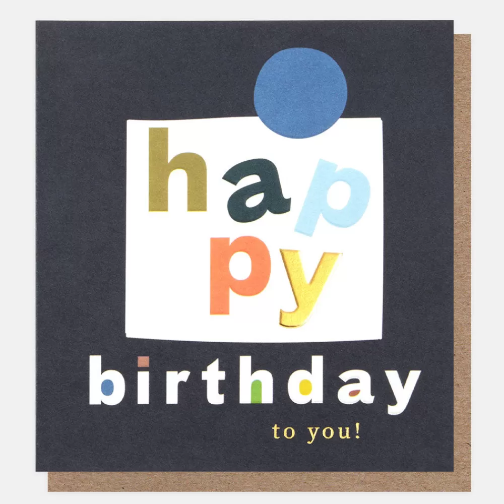 Bold Shapes Birthday Card>Caroline Gardner Discount