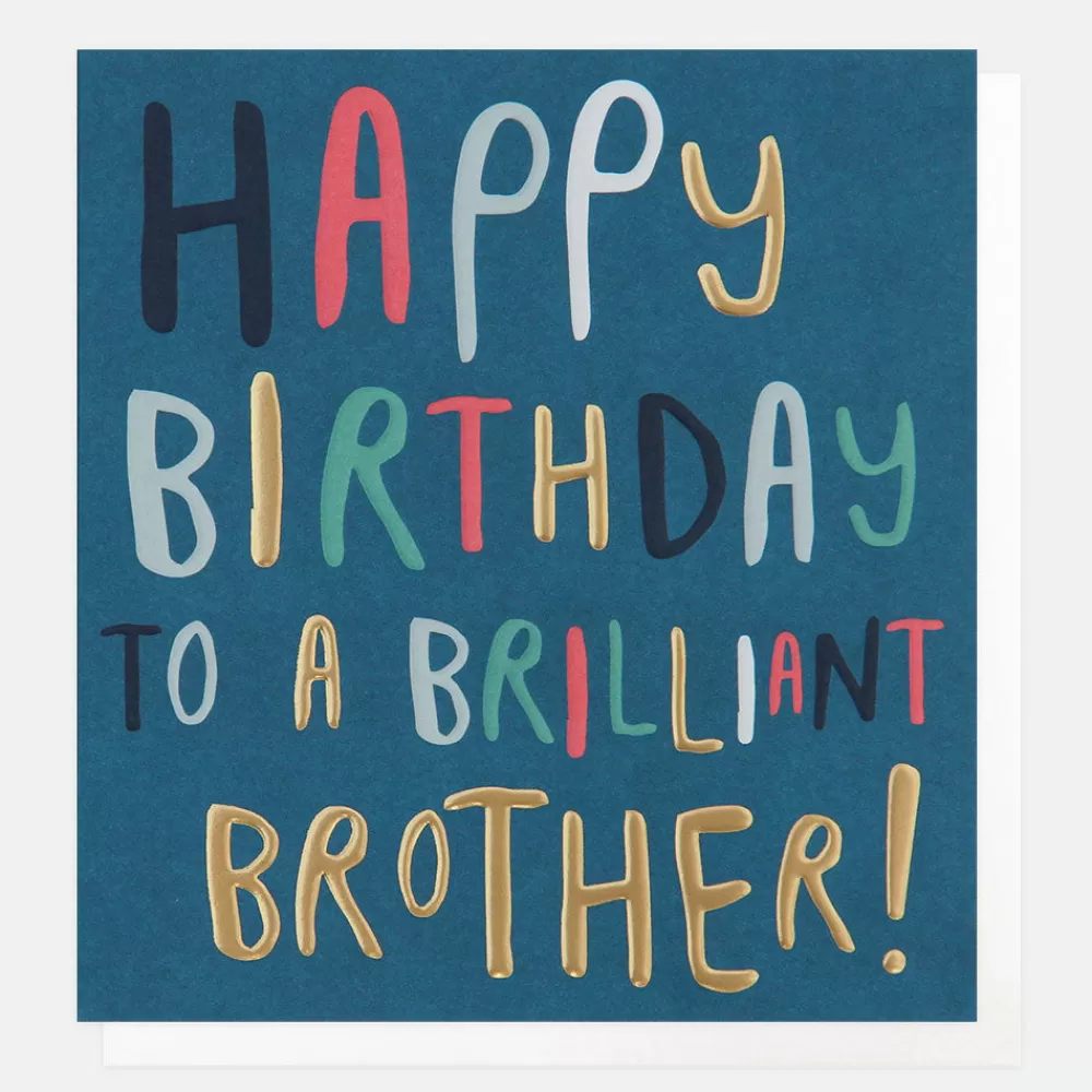 Bold Text Birthday Card For Brother>Caroline Gardner Discount