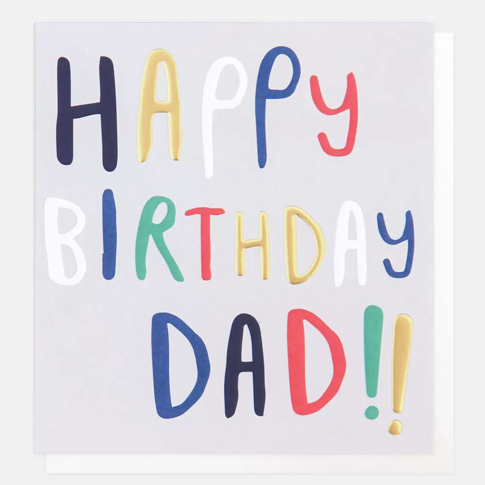 Bold Text Birthday Card For Dad>Caroline Gardner Fashion