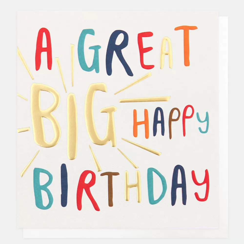 Bold Text Great Big Birthday Card>Caroline Gardner Hot