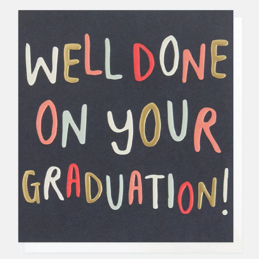 Bold Text Well Done On Your Graduation Card>Caroline Gardner Flash Sale