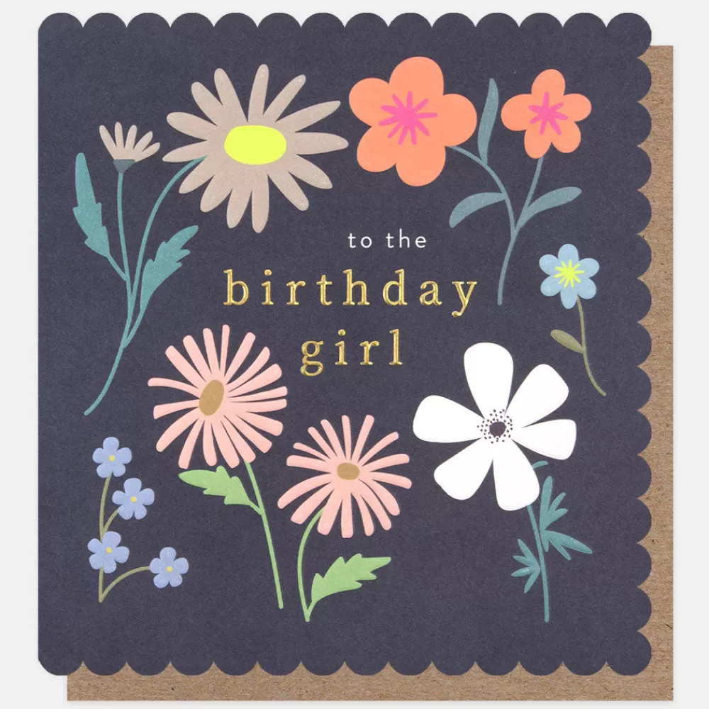 Bright Florals Birthday Girl Card>Caroline Gardner Online