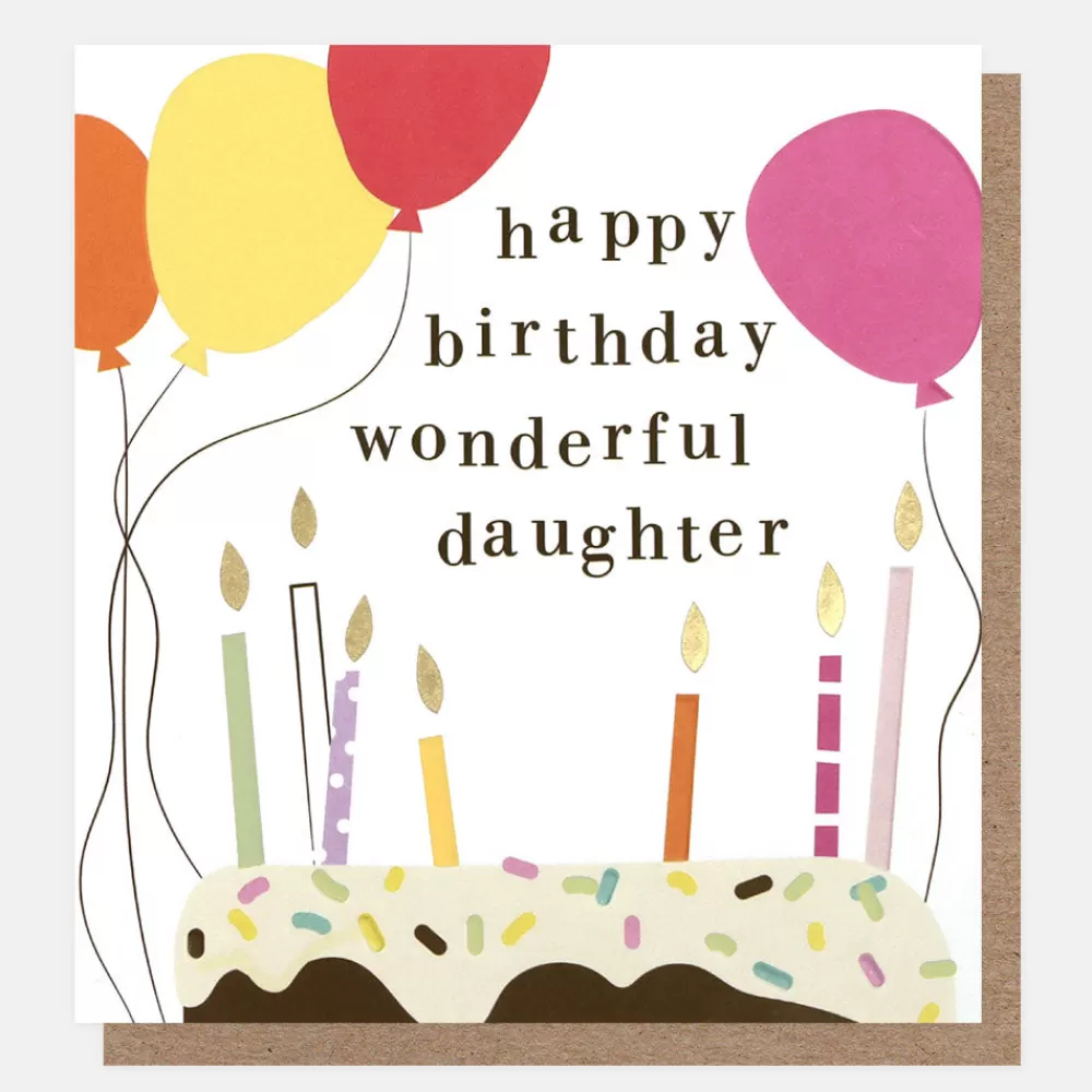 Cake & Balloons Birthday Card For Daughter>Caroline Gardner Hot