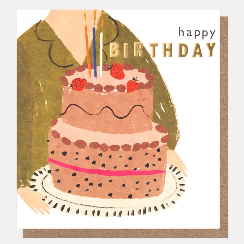 Cake & Candles Happy Birthday Card>Caroline Gardner Clearance