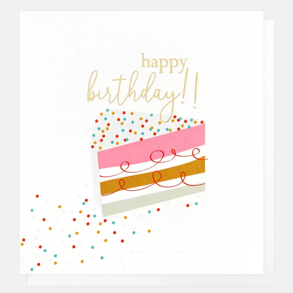 Cake Slice Birthday Card>Caroline Gardner Sale