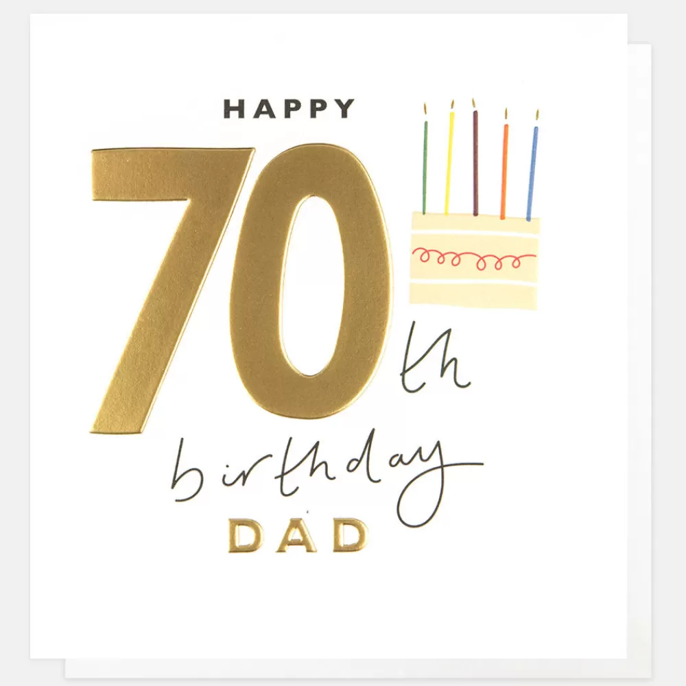 Cake 70th Birthday Card For Dad>Caroline Gardner Hot