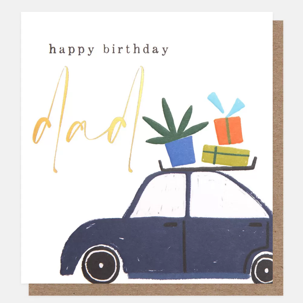 Car With Presents Birthday Card For Dad>Caroline Gardner Outlet