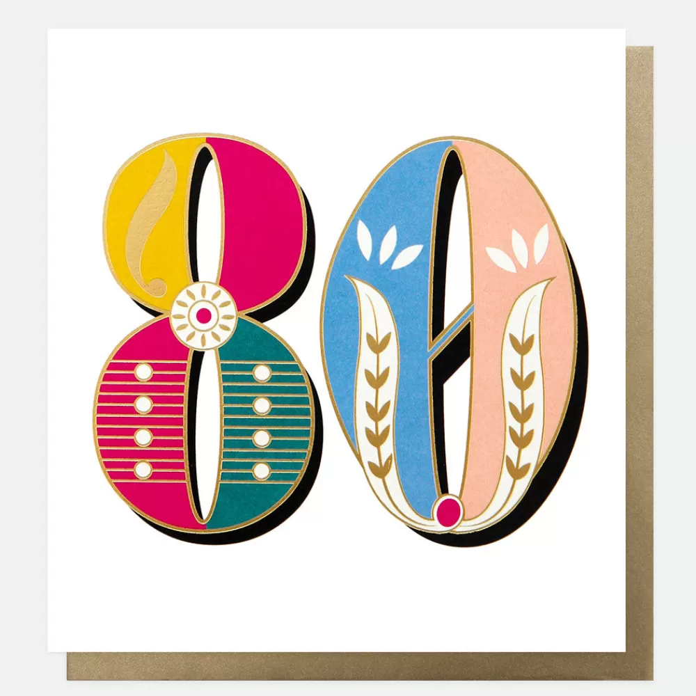 Carnival 80th Birthday Card>Caroline Gardner Shop