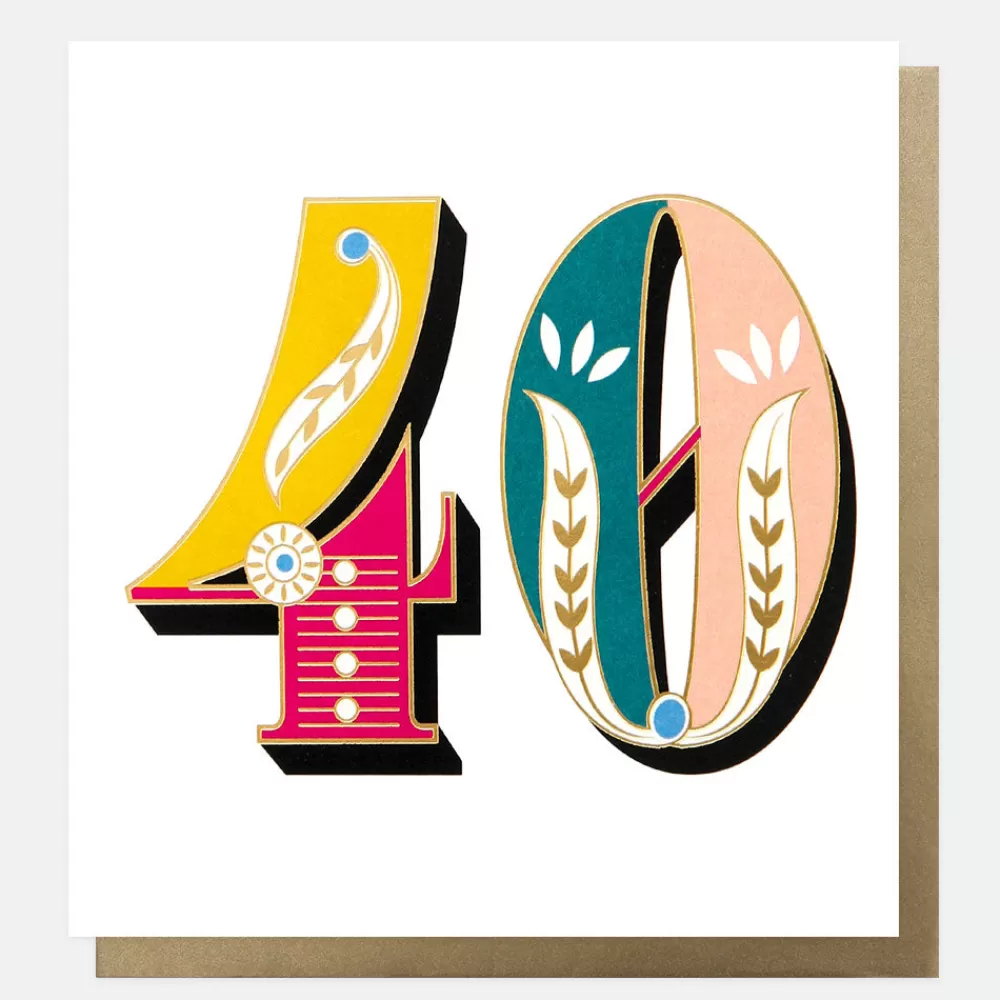 Carnival 40th Birthday Card>Caroline Gardner Sale