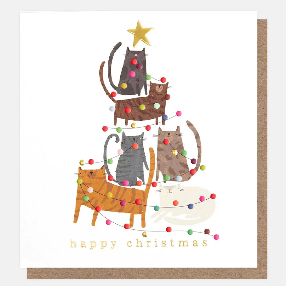 Cat Tree Christmas Card>Caroline Gardner Best Sale