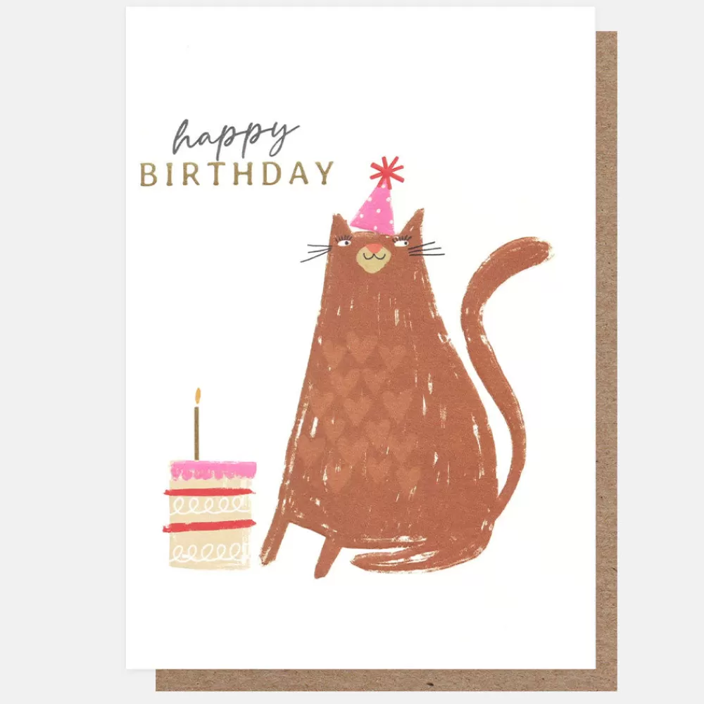 Cat With Cake Birthday Card>Caroline Gardner Outlet