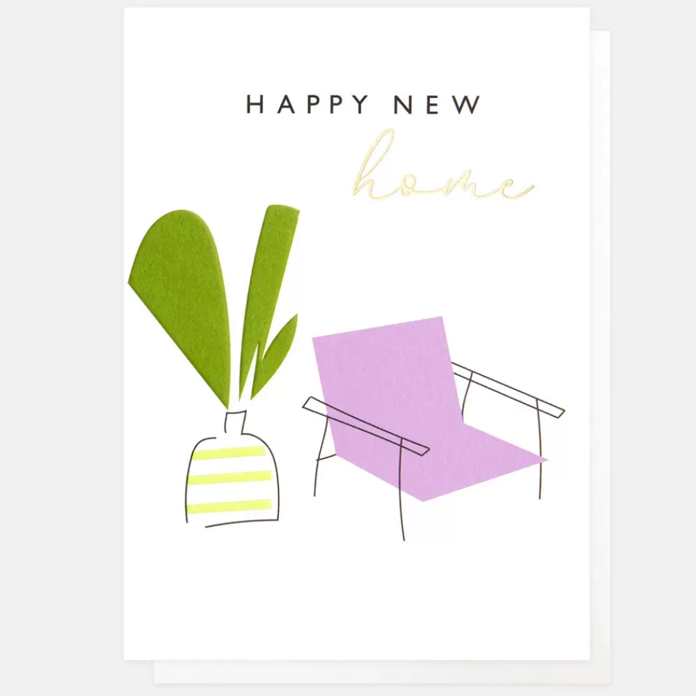 Chair & Plant New Home Card>Caroline Gardner Clearance