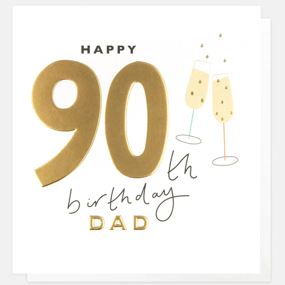 Champagne Flutes 90th Birthday Card For Dad>Caroline Gardner Cheap