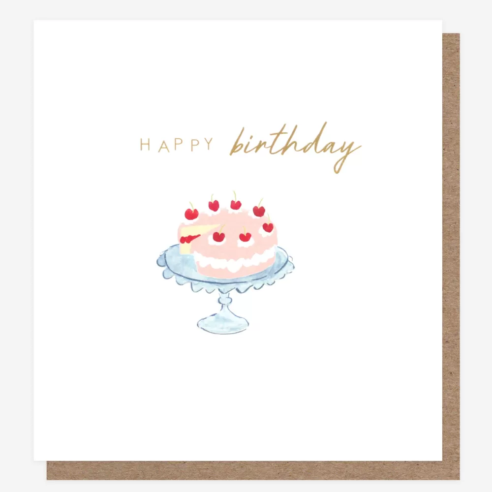 Cherry Cake Birthday Card>Caroline Gardner Hot