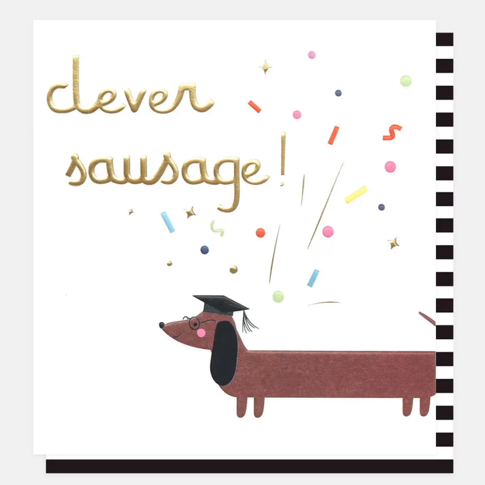 Clever Sausage Congratulations Graduation Card>Caroline Gardner Online