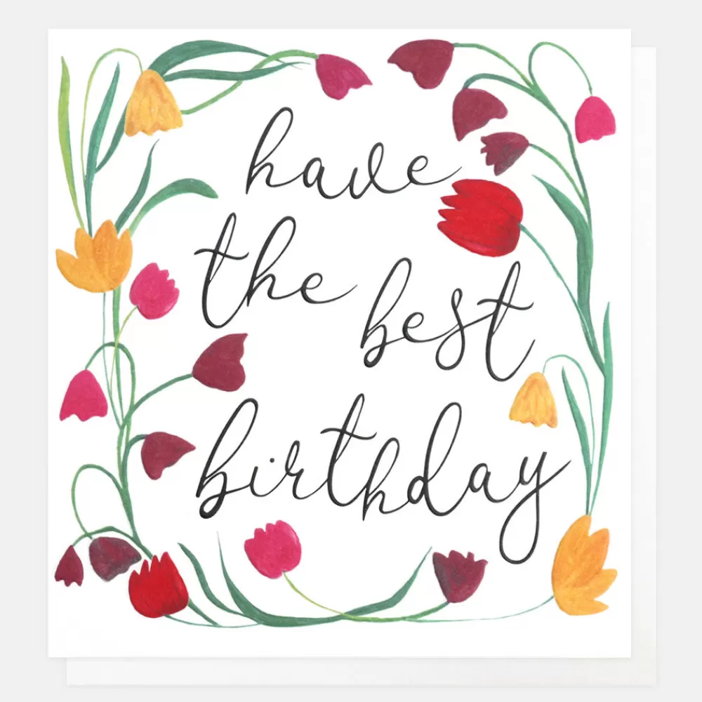 Climbing Tulip Birthday Card>Caroline Gardner Discount