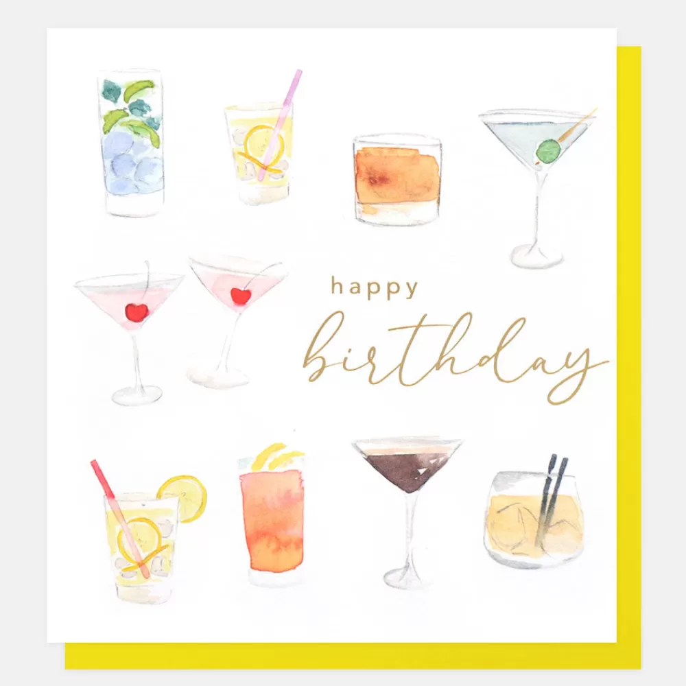 Cocktail Collection Birthday Card>Caroline Gardner Fashion