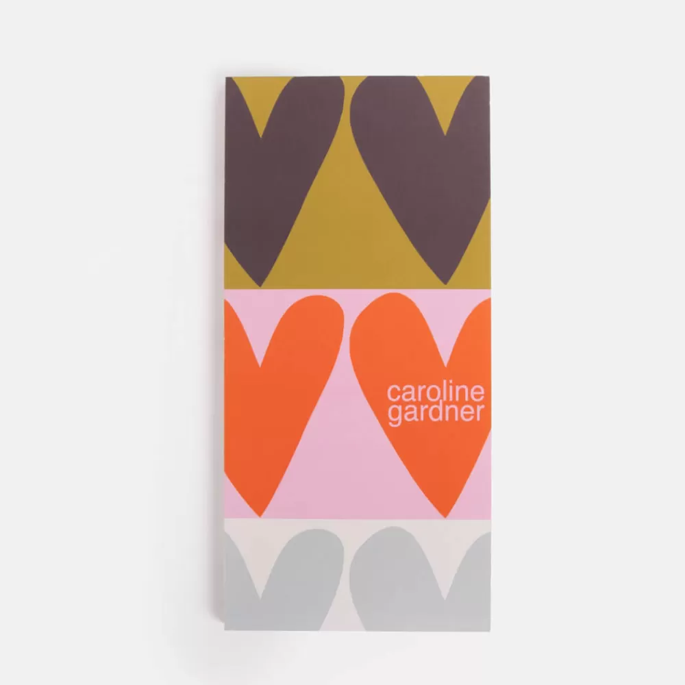 Colourblock Hearts List Pad>Caroline Gardner New