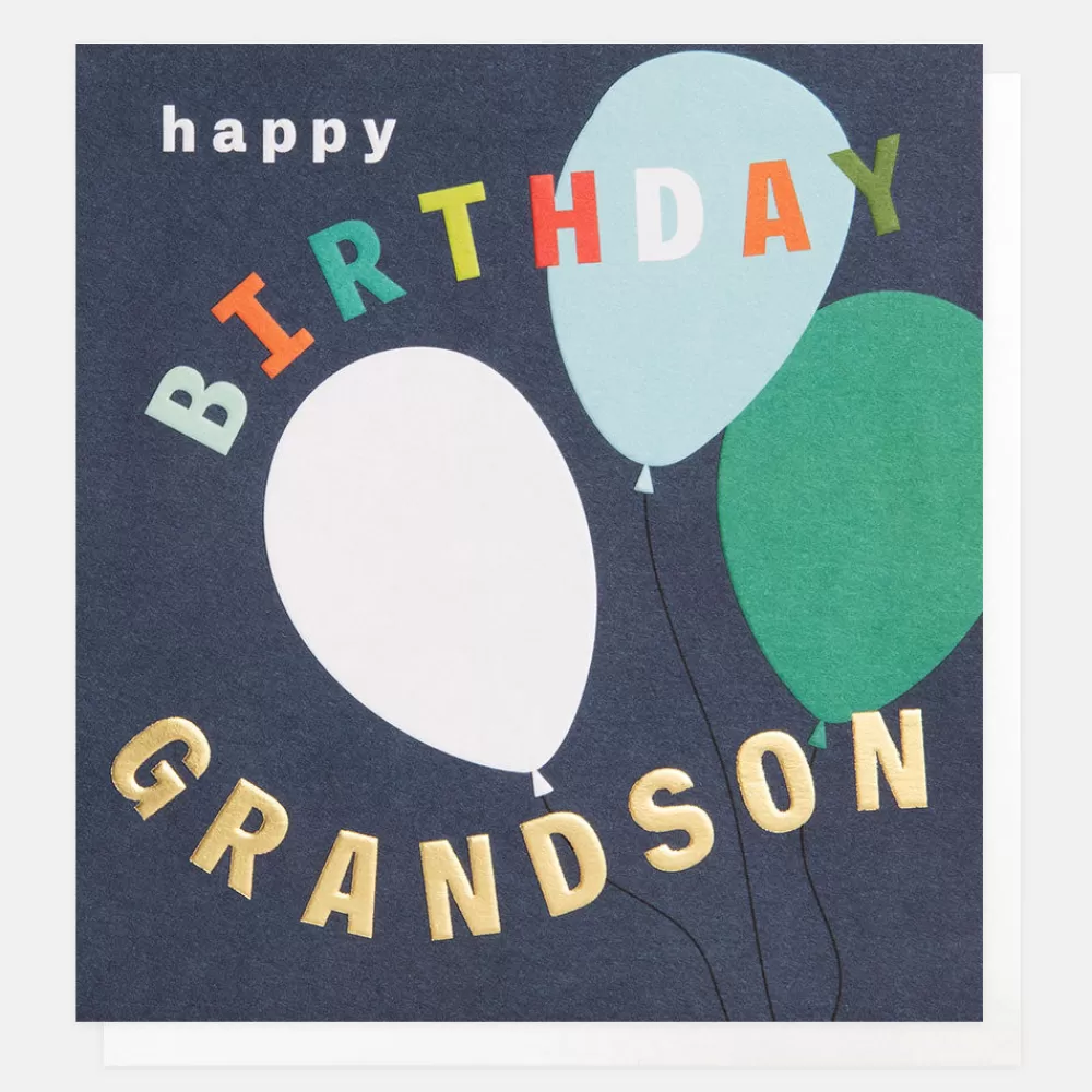 Colourful Balloons Birthday Card For Grandson>Caroline Gardner Best