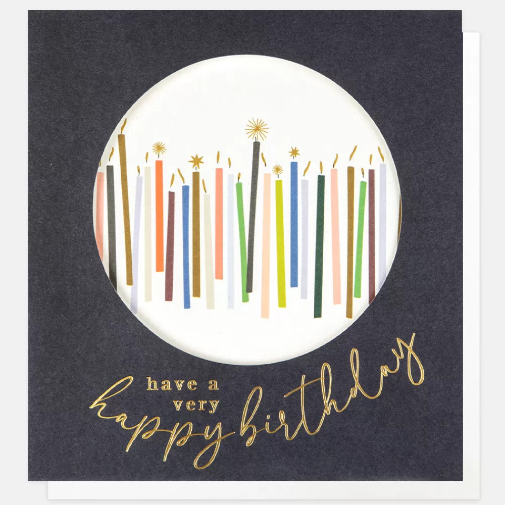 Colourful Candles Birthday Card>Caroline Gardner Hot