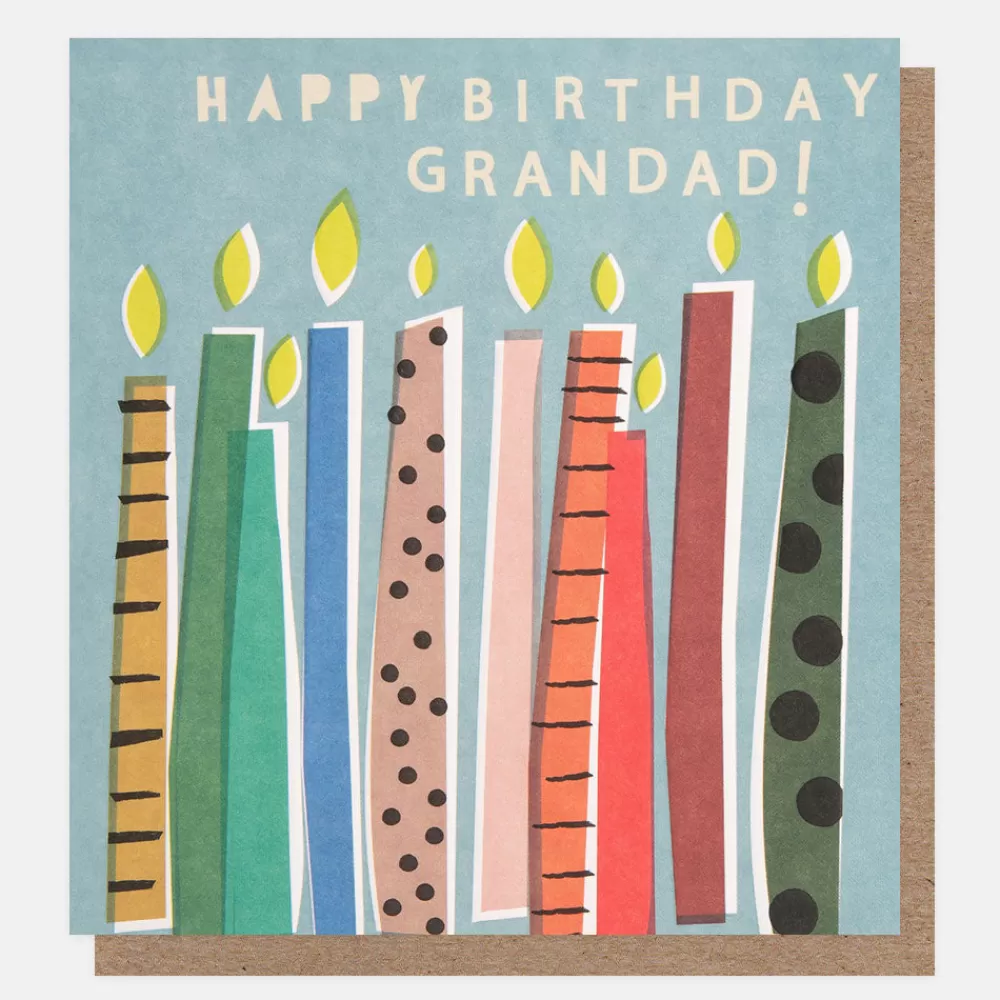 Colourful Candles Birthday Card For Grandad>Caroline Gardner Cheap