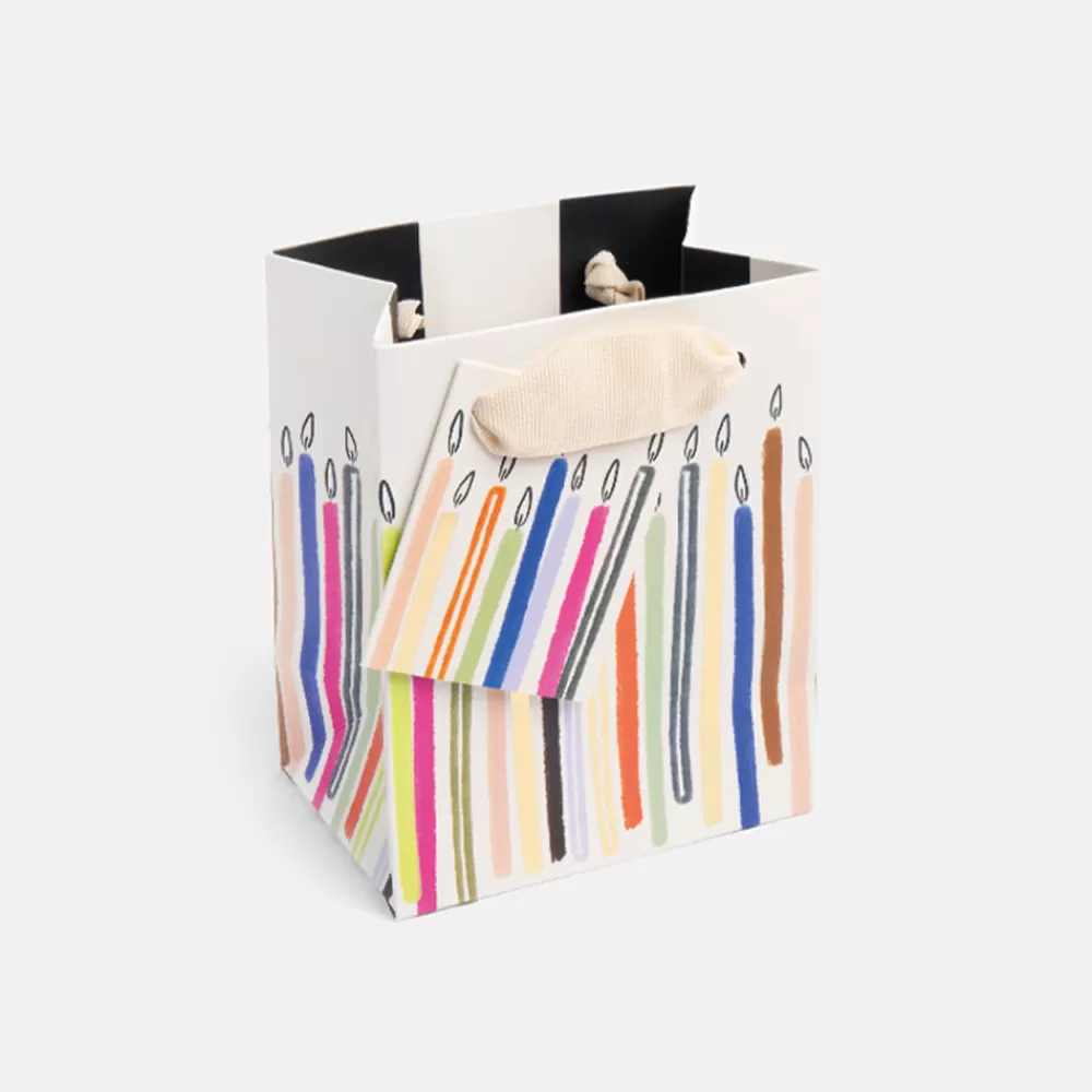 Colourful Candles Small Gift Bag>Caroline Gardner Sale