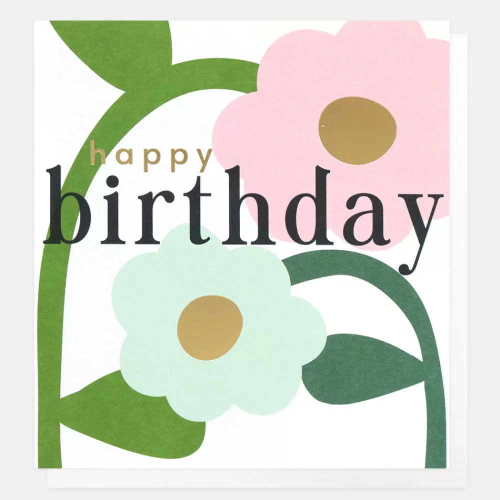 Colourful Daisies Happy Birthday Card>Caroline Gardner Sale