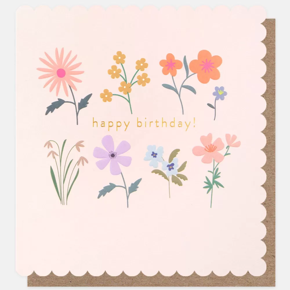 Colourful Florals Birthday Card>Caroline Gardner Fashion