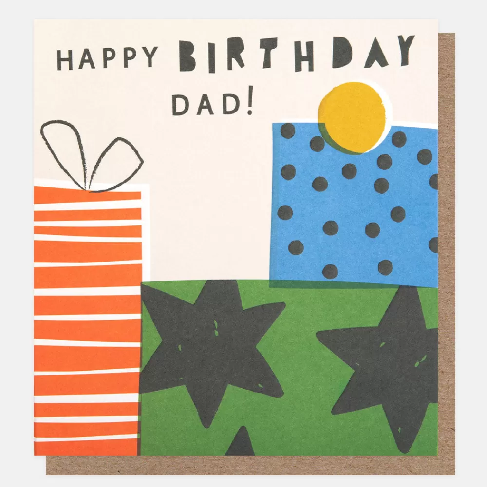 Colourful Presents Birthday Card For Dad>Caroline Gardner New