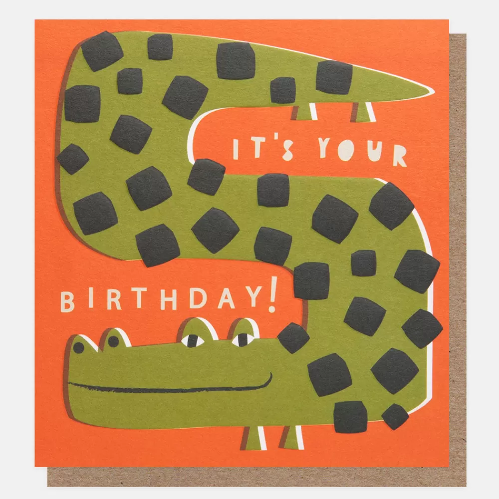 Crocodile It's Your Birthday Card>Caroline Gardner Sale