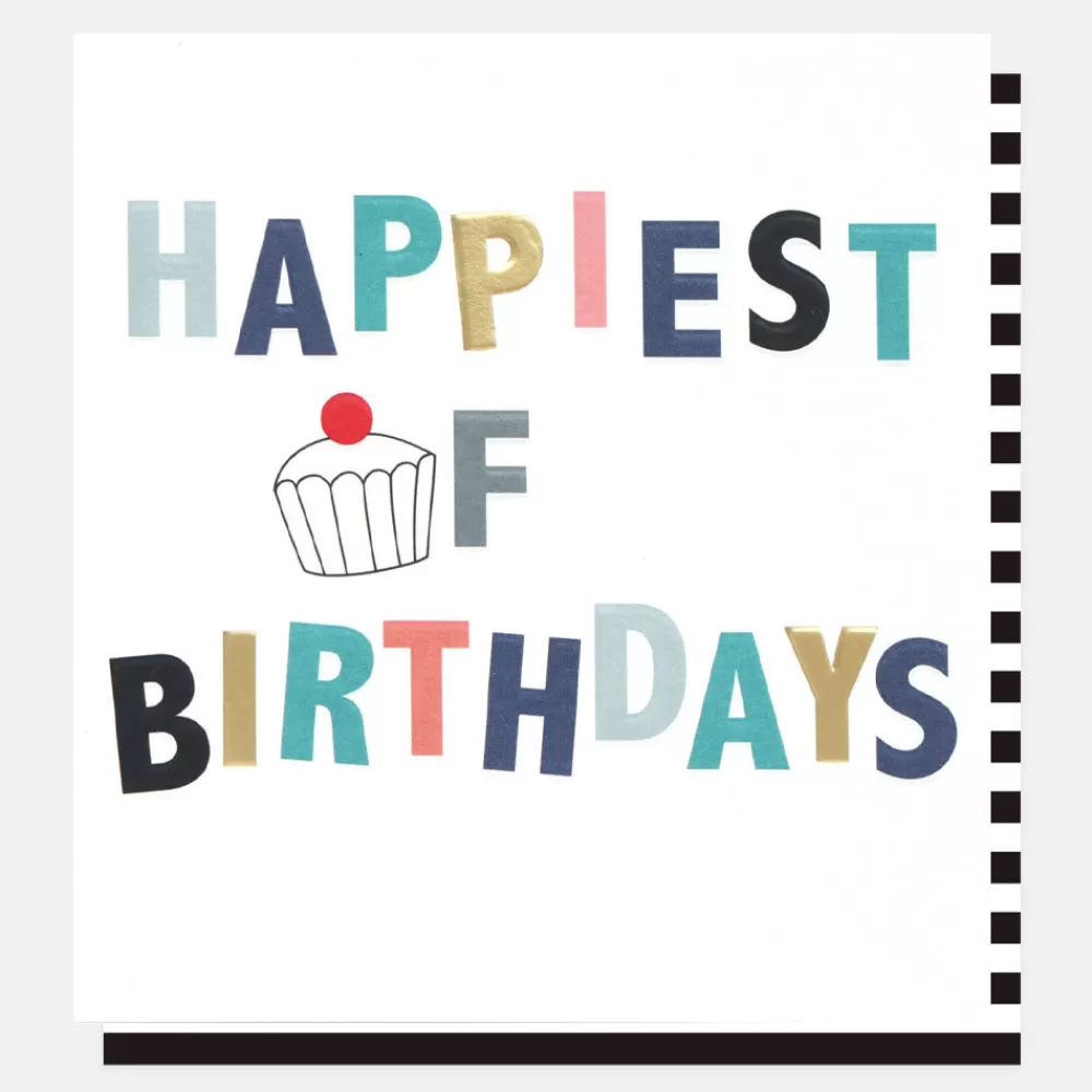 Cupcake Happiest Birthday Card>Caroline Gardner Store