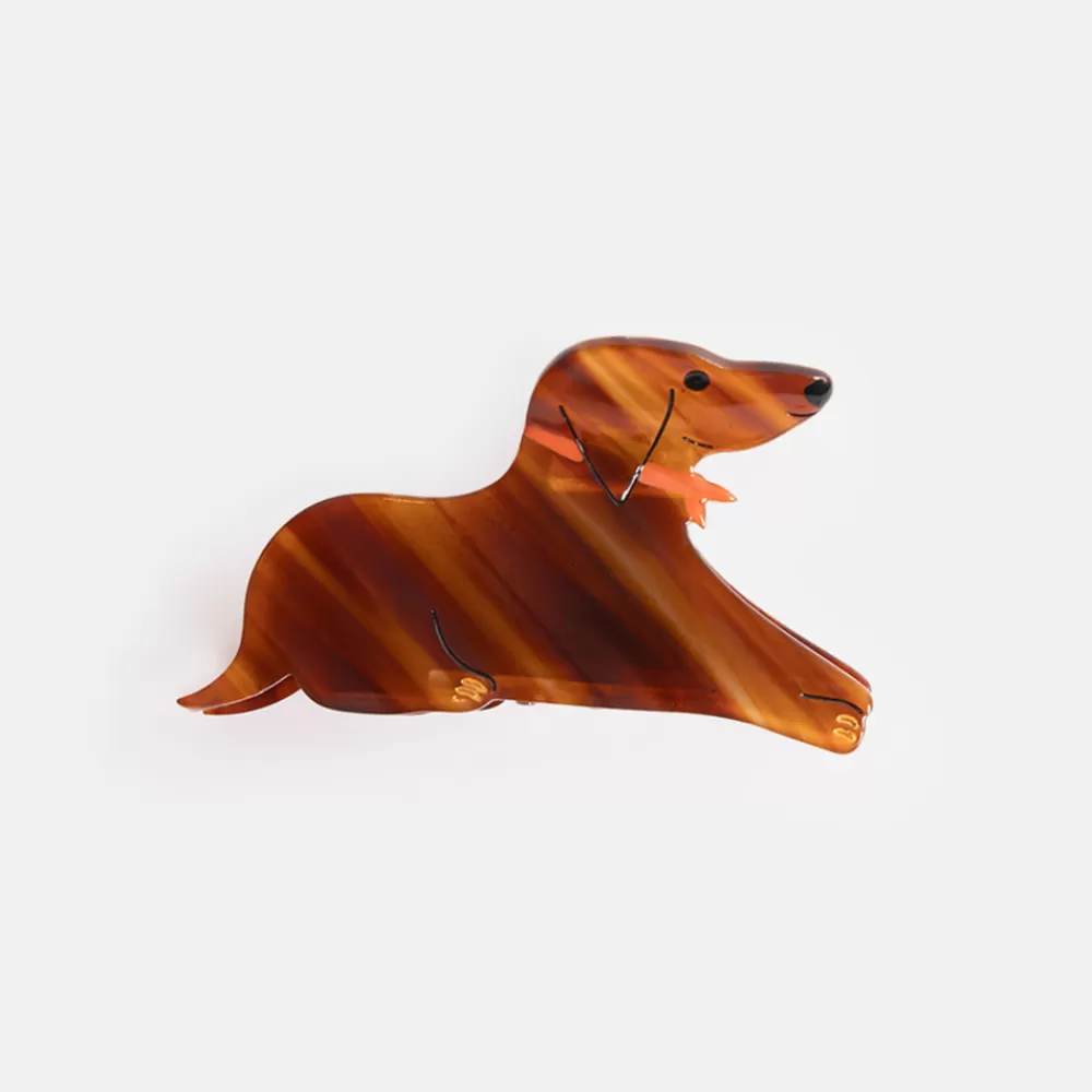 Dachshund Sausage Dog Hair Claw>Caroline Gardner Shop