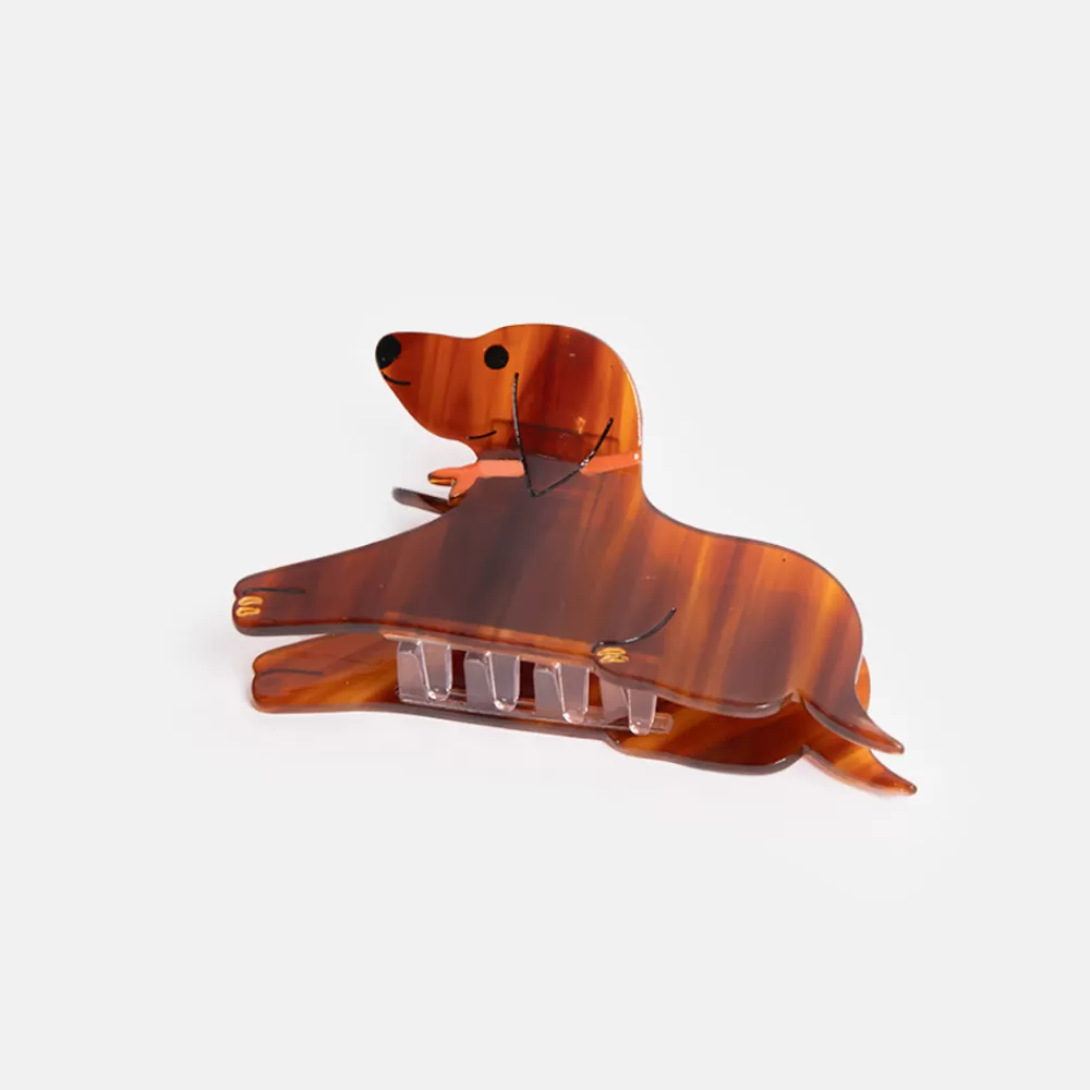 Dachshund Sausage Dog Hair Claw>Caroline Gardner Shop