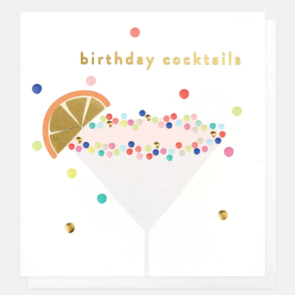 Dotty Cocktails Birthday Card>Caroline Gardner Shop