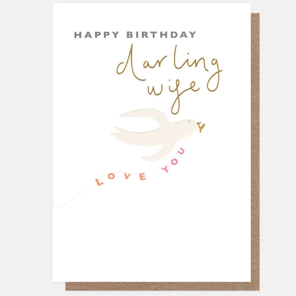 Dove Darling Wife Birthday Card>Caroline Gardner New