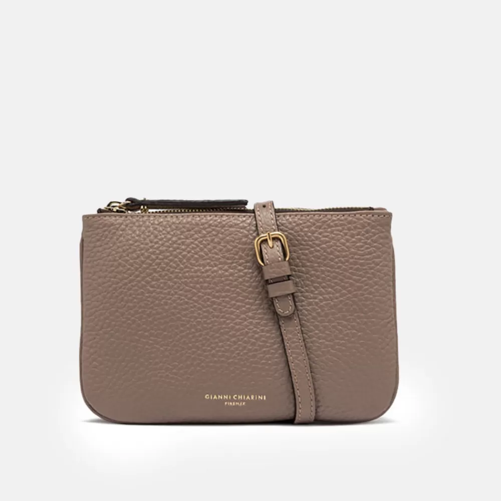 Dove Grey Leather Frida Crossbody Bag>Caroline Gardner Best Sale