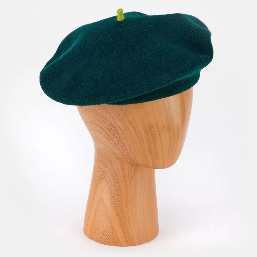 Emerald Pure Merino Classic Beret>Caroline Gardner Discount