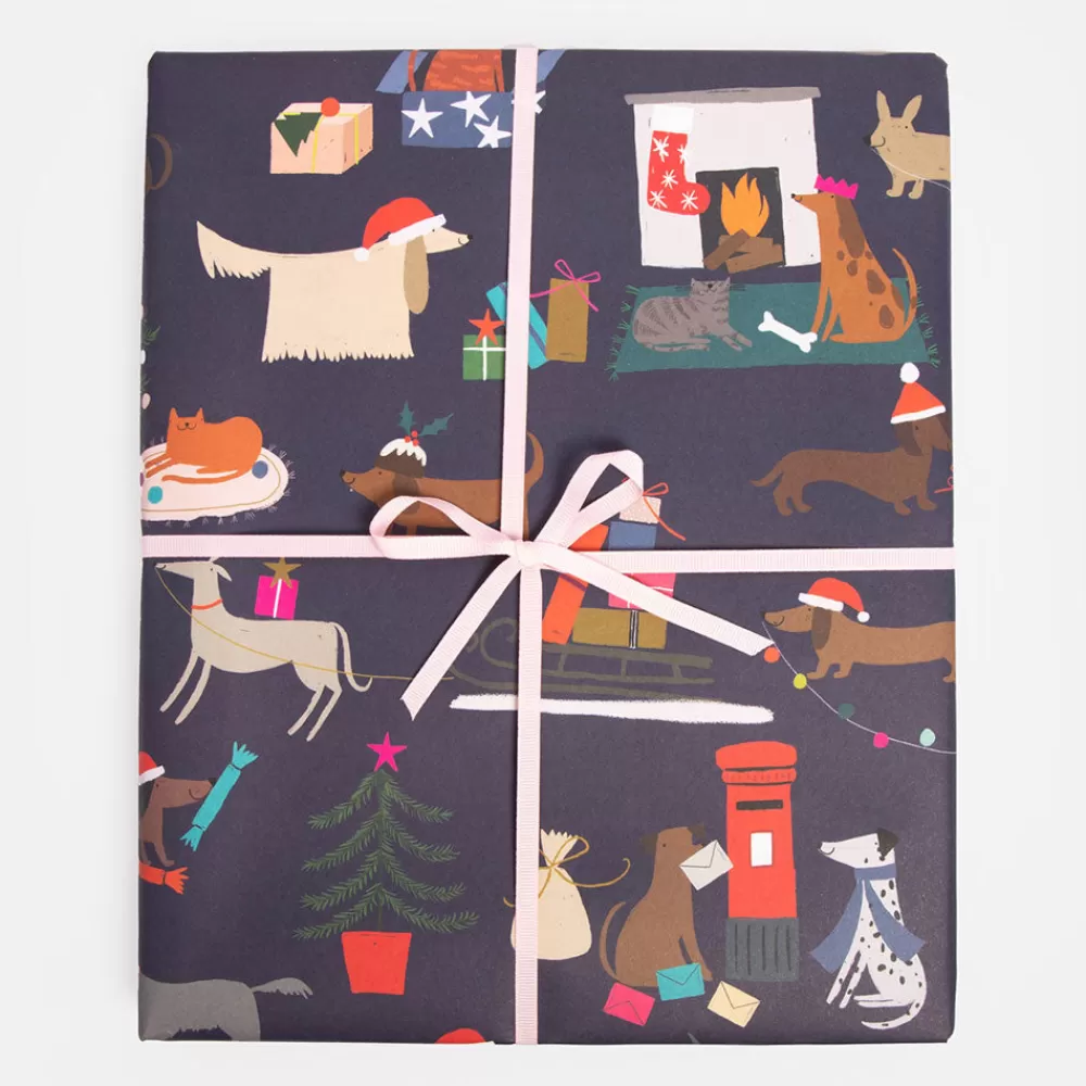 Festive Cats & Dogs Christmas Wrapping Paper>Caroline Gardner Flash Sale