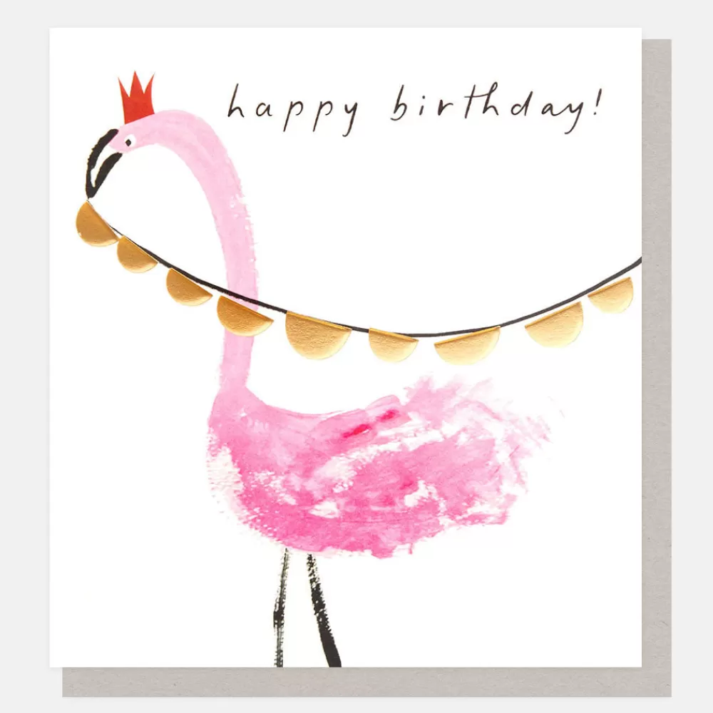 Flamingo & Bunting Birthday Card>Caroline Gardner Store