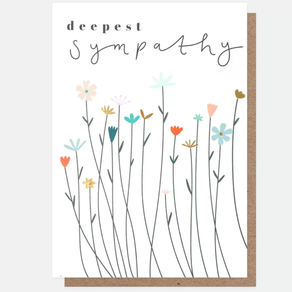 Fleur Deepest Sympathy Card>Caroline Gardner Cheap