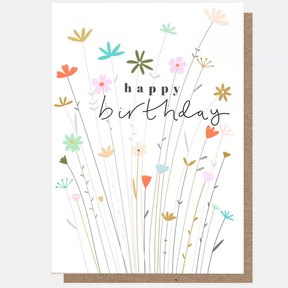 Fleur Happy Birthday Card>Caroline Gardner Flash Sale