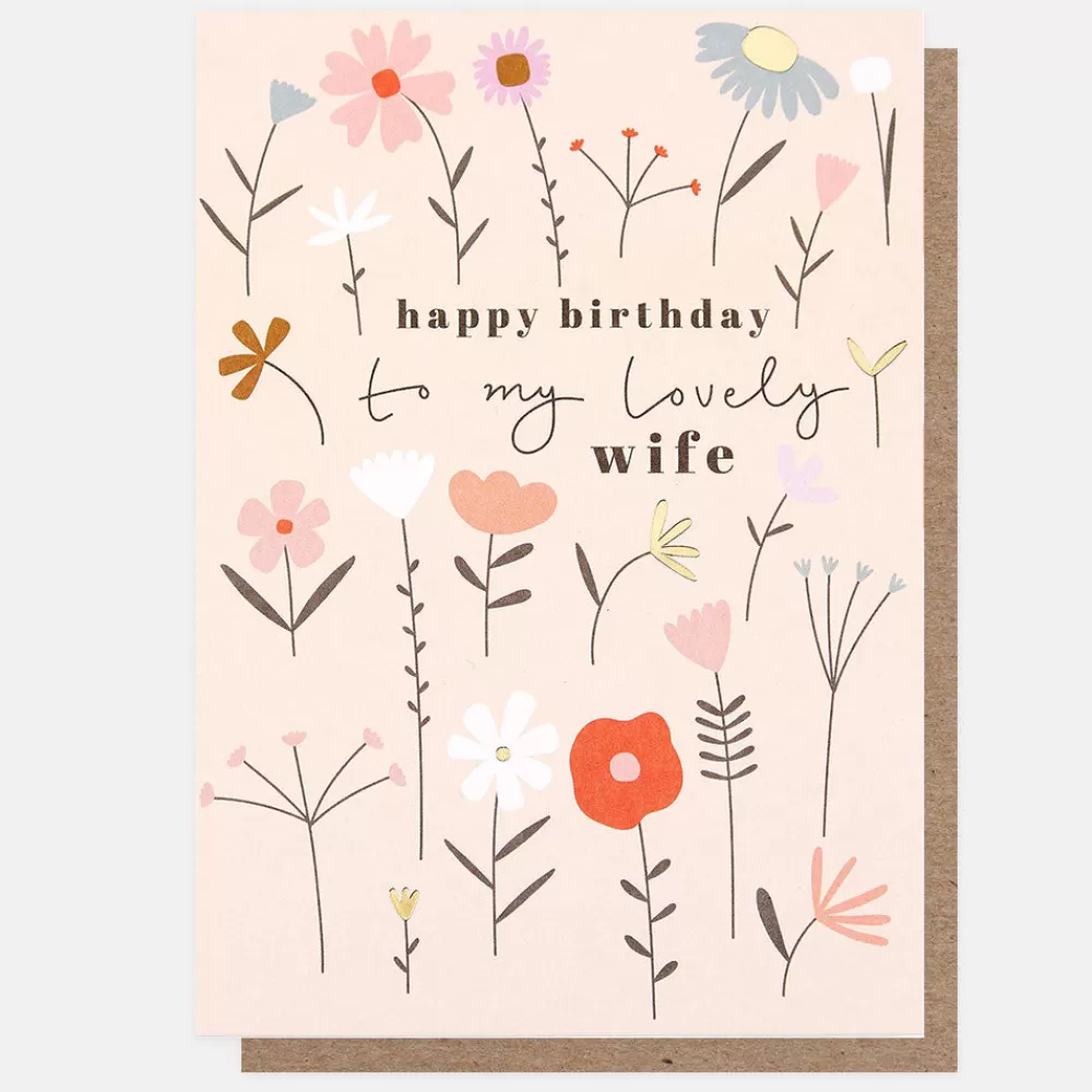 Fleur Happy Birthday Card For Wife>Caroline Gardner Fashion