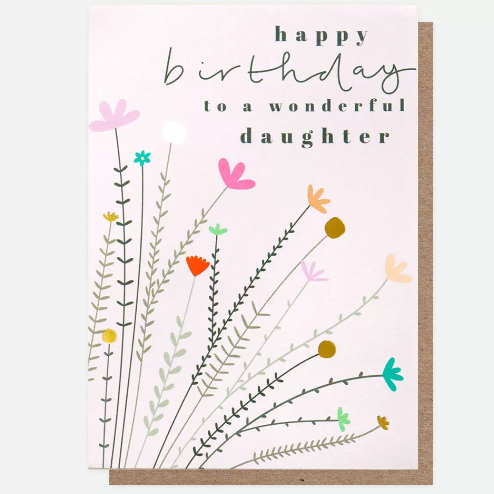 Fleur Wonderful Daughter Birthday Card>Caroline Gardner Best