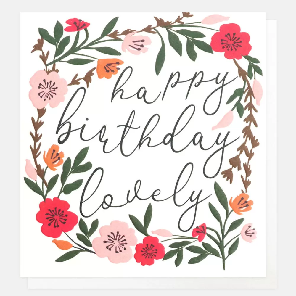 Floral Wreath Birthday Card>Caroline Gardner Best Sale